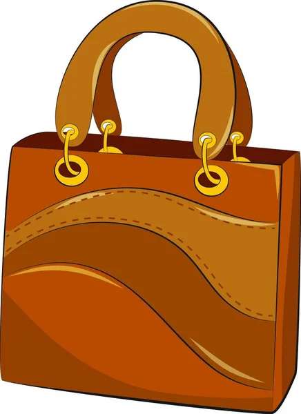 Bolsos Simples Ilustración Vectorial Sobre Fondo Blanco — Vector de stock