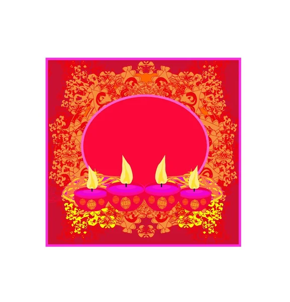 Abstract Diwali Viering Achtergrond Vector Illustratie — Stockvector