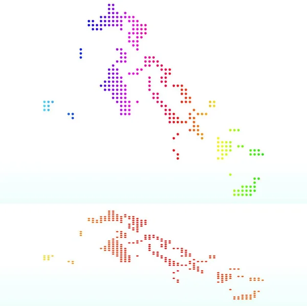 Imagen Vectorial Mapa Mancomunidad Las Bahamas Con Patrón Puntos — Archivo Imágenes Vectoriales