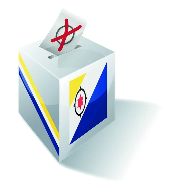 Caja Selección Bonaire Derecho Voto — Vector de stock