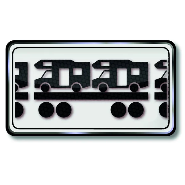 火车车厢上的盾牌Rv — 图库矢量图片