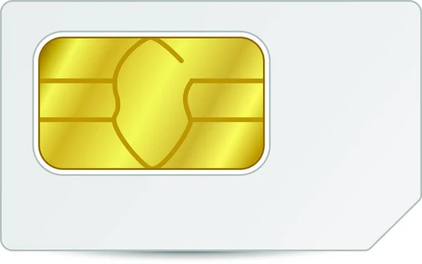 Handy Sim Karte Telefon — Stockvektor