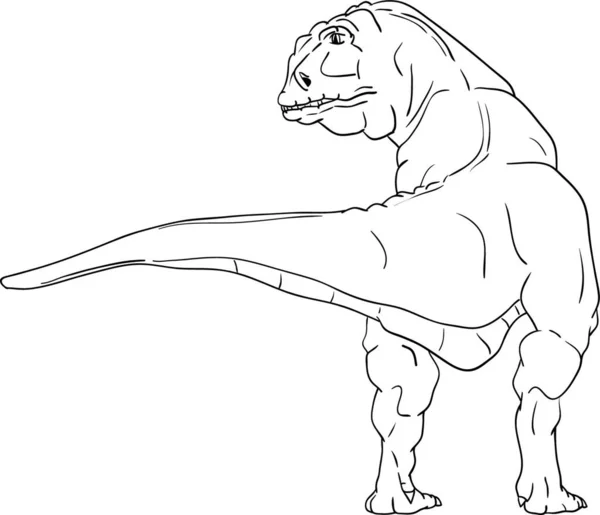 Διάνυσμα Δεινόσαυρος Απομονωμένος Φόντο — Διανυσματικό Αρχείο