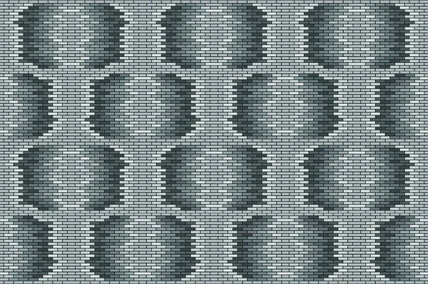 用砖把灰色的背景抽象起来 Eps — 图库矢量图片