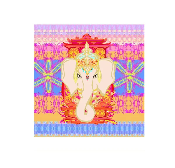 Hindu Ganesha Kreatív Illusztrációja — Stock Vector