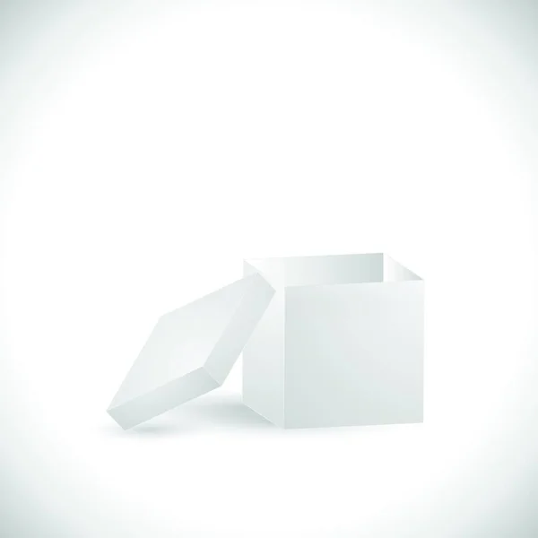 Illustrazione Una Scatola Isolata Uno Sfondo Bianco — Vettoriale Stock