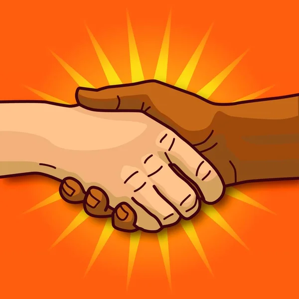 Handshake Agreement Business Dealings — Stock Vector