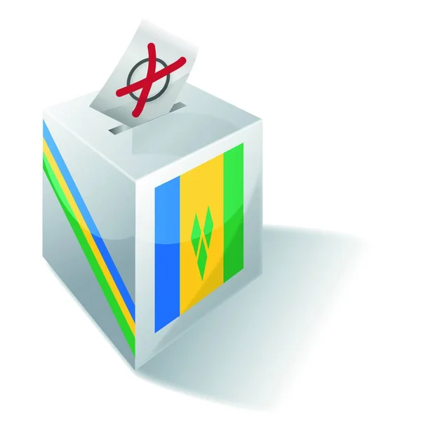 Selection Box Vincent Grenadines — Image vectorielle