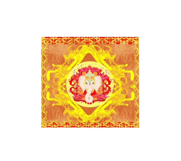 Ilustração Criativa Hindu Lord Ganesha — Vetor de Stock