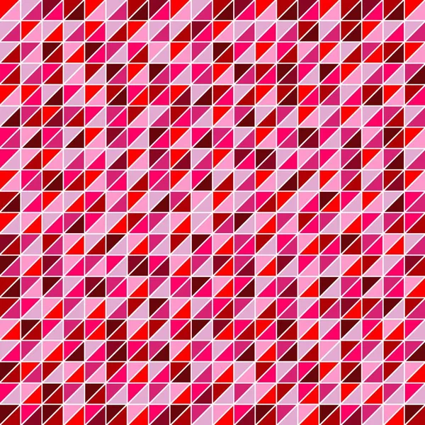 Ilustrační Mozaikové Trojúhelníky Odstínech Červené — Stockový vektor