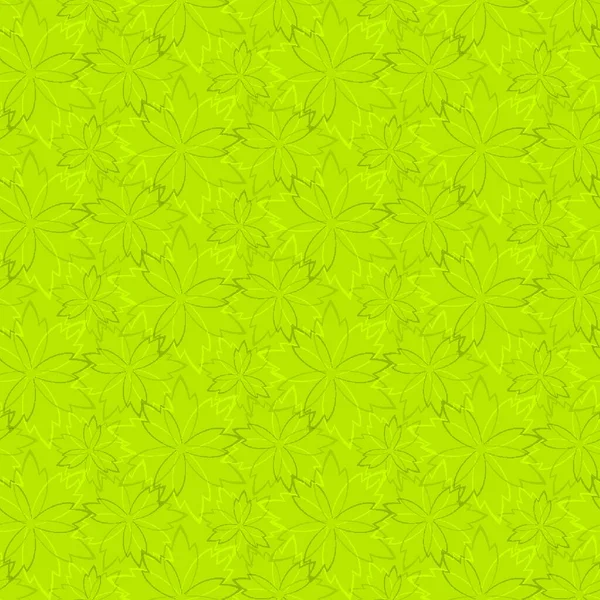 Fondo Pantalla Sin Costuras Amarillo Con Patrón Floral Caótico — Vector de stock