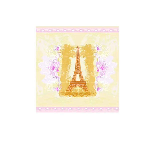 Eiffelova Věž Umělecké Zázemí — Stockový vektor