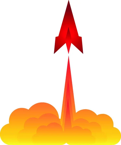Fusée Logo Maison Entreprise — Image vectorielle