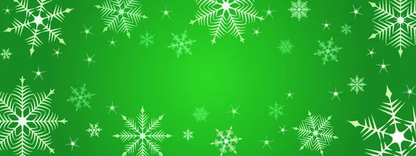 Brilliant Snowflake Background Vector Illustration Christmas — Stock Vector