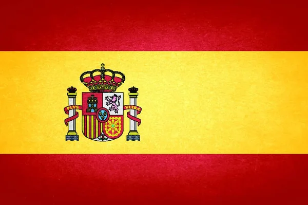 Grunge Drapeau National Espagne — Image vectorielle