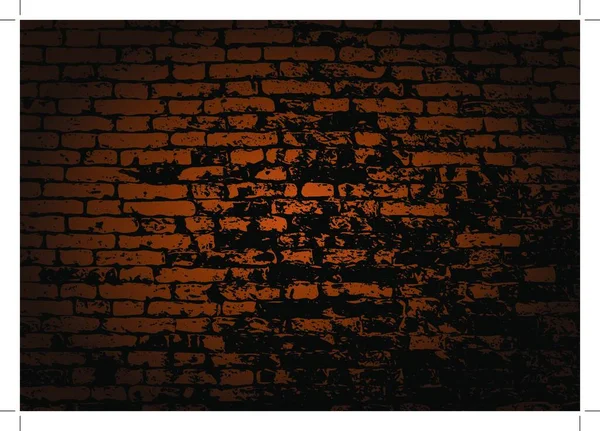 Grunge Color Brick Wall Background Vector Illustration Transparency — Stock Vector