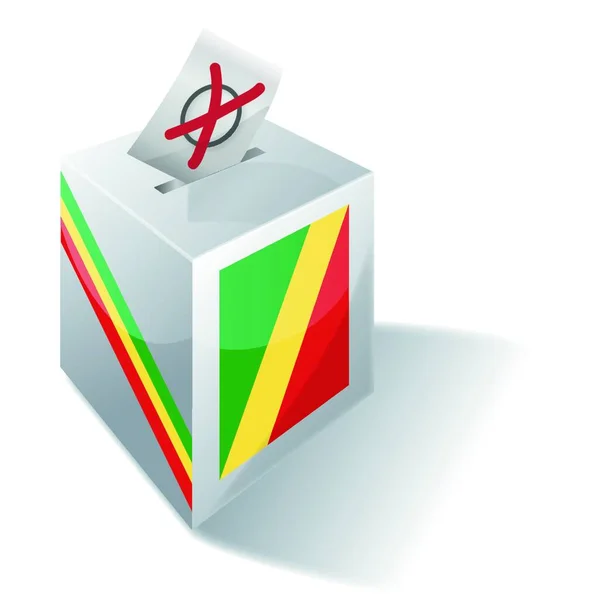 Cuadro Electoral República Del Congo — Archivo Imágenes Vectoriales