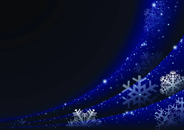 Kerst Sneeuwvlokken Gordijn Kerst Achtergrond Illustratie Vector — Stockvector