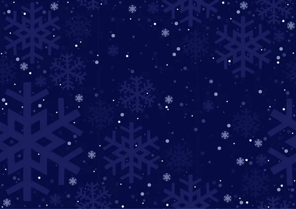 Copos Nieve Navidad Ilustración Fondo Repetitivo Vector — Archivo Imágenes Vectoriales