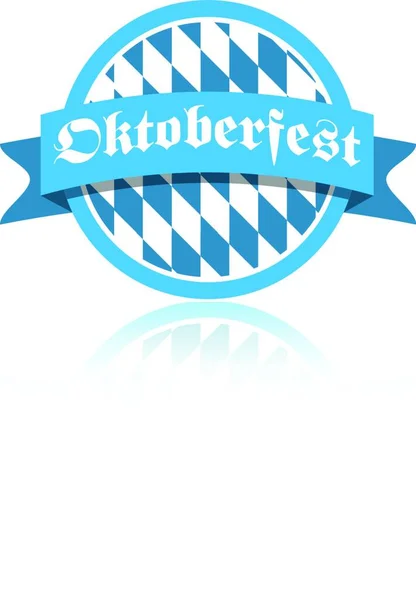 Κουμπί Εικονογράφησης Διανύσματος Oktoberfest — Διανυσματικό Αρχείο