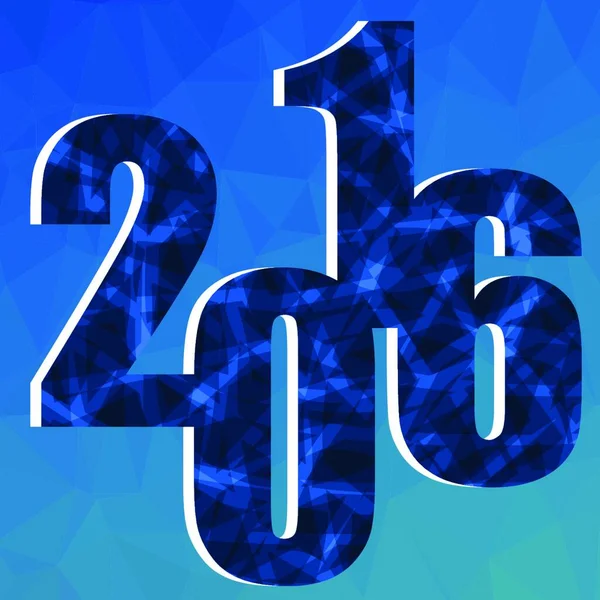 Abstraktní Blue Polygonal Vánoční Pozadí Pozadí Nového Roku — Stockový vektor