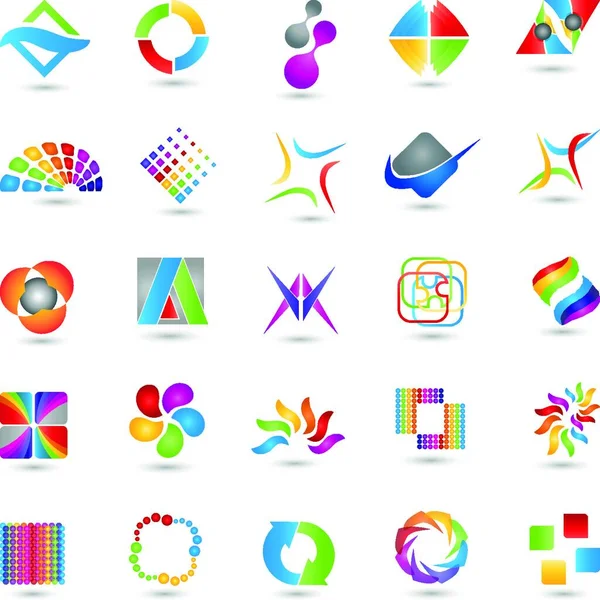 Collection Logos Gouttière Multimédia — Image vectorielle