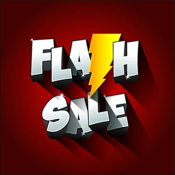 Flash Sale Thunder Background Vector Illustration — Stock Vector
