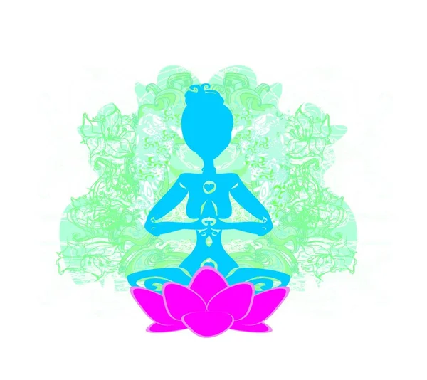 Serie Yoga Imagen Aislada — Vector de stock