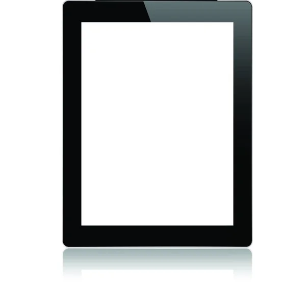 ホワイトベクトルのデザインで分離されたモックアップデジタルタブレット — ストックベクタ