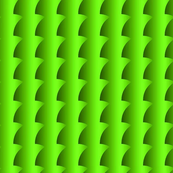 Patrón Metálico Abstracto Verde Sin Costuras Las Intersecciones Del Círculo — Vector de stock