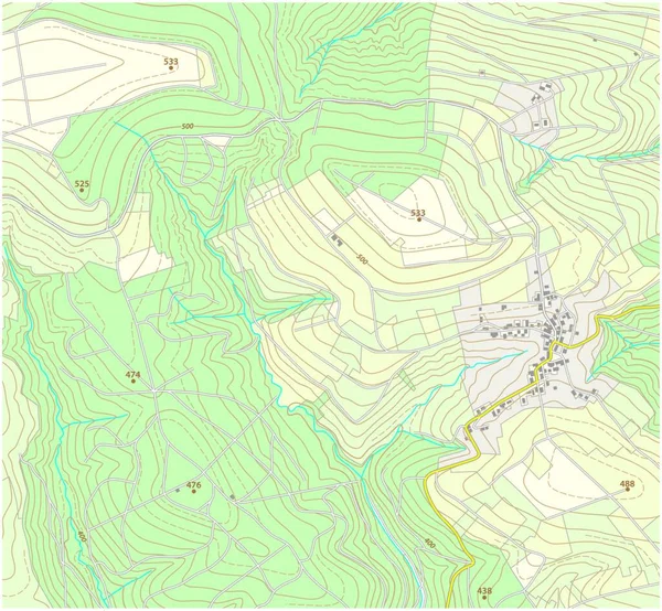 Mapa Topográfico Ilustración Vectorial — Archivo Imágenes Vectoriales