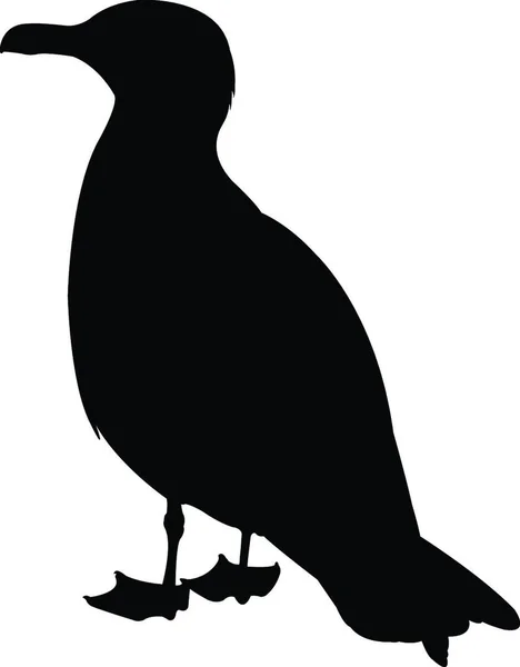 Vettore Silhouette Uccello — Vettoriale Stock
