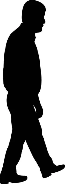 Homme Silhouette Vectoriel Illustration — Image vectorielle