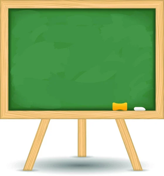 Illustration Board Green Chalkboard — Stock Vector