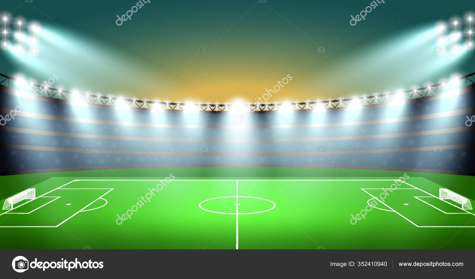 Vetores de As Pessoas Jogando Futebol No Campo De Ilustração De Vetores e  mais imagens de Brilhante - Luminosidade - iStock