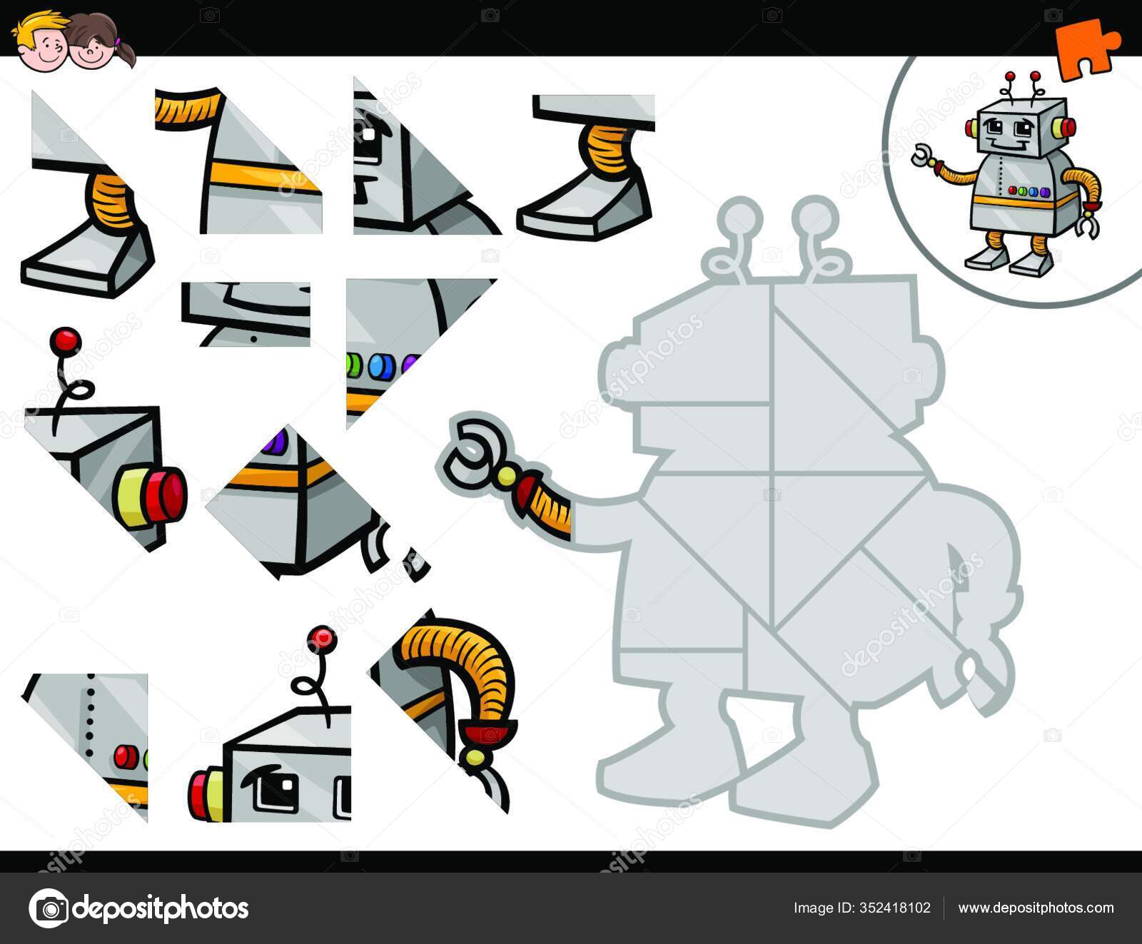 Foto de Puzzle Jogo De Robô e mais fotos de stock de Robô - Robô