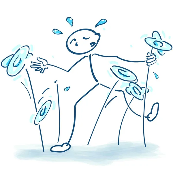 Stick Figure Anger Rage Great Annoyance Stock Vector Image by ...