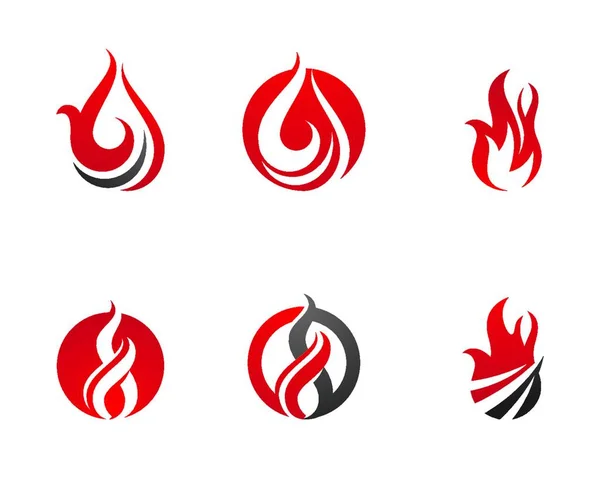 Πρότυπο Λογότυπου Φλόγας Πυρκαγιάς — Διανυσματικό Αρχείο