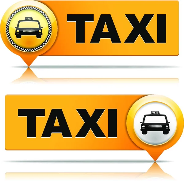 Taksi Sancakları Vektör Illüstrasyonu — Stok Vektör