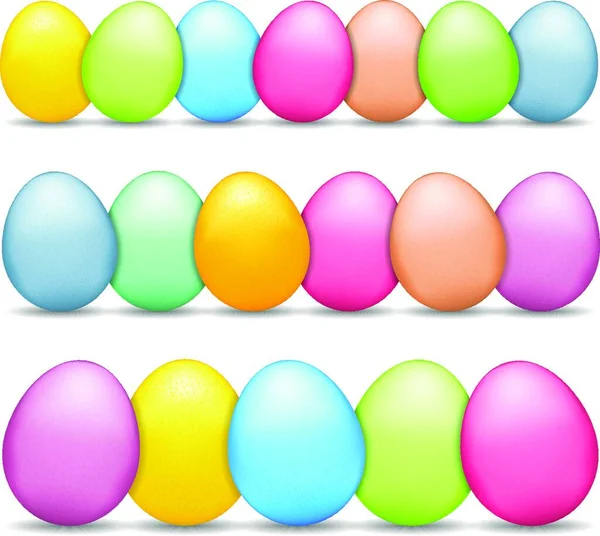 Кольорові Великодні Яйця Барвистий Фон — стоковий вектор
