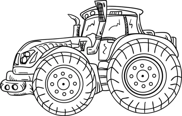 Vector Isolado Fundo Tractor — Vetor de Stock