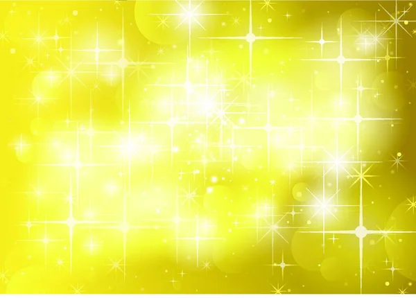 Arany Háttér Csillagokkal Holiday Sparklers Pattern Vector Illusztráció — Stock Vector