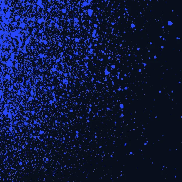 Blauwe Inkt Penseel Verf Beroerte Met Ruwe Randen Witte Achtergrond — Stockvector