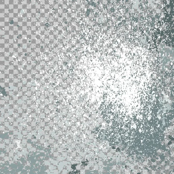 Αργυρή Έκρηξη Πιτσιλίσματος Μπογιάς Απομονωμένο Διαφανές Γκρι Φόντο Λευκό Γκρι — Διανυσματικό Αρχείο