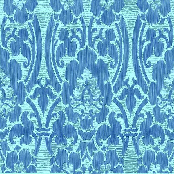 Luz Azul Padrão Floral Listrado Abstrato Fundo Vintage Padrão Sem —  Vetores de Stock