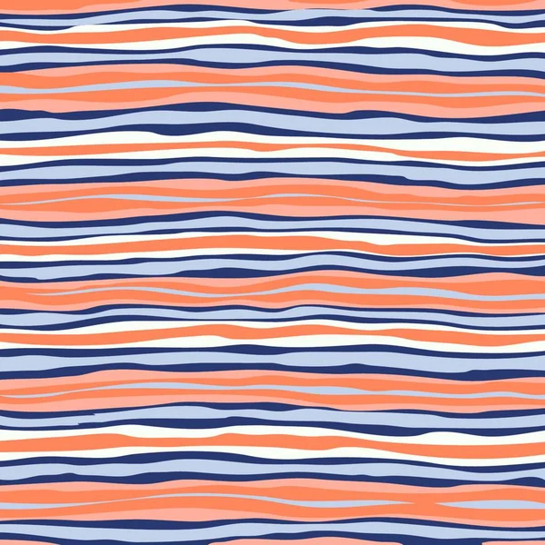 波状无缝条纹抽象背景复古彩色矢量 — 图库矢量图片