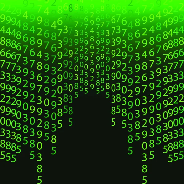 Matrix Konzept Abstrakte Technologie Hintergrund Programmierung Codierung Hacker Konzept Binärer — Stockvektor