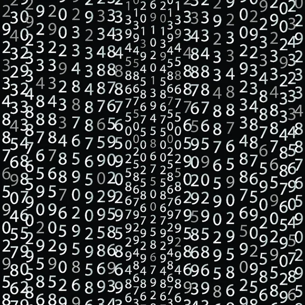 Matrix Έννοια Μαύρο Και Άσπρο Φόντο Ψηφία Στην Οθόνη Δυαδικό — Διανυσματικό Αρχείο