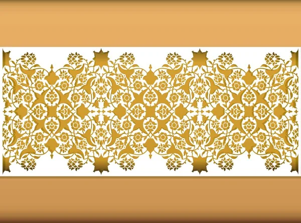 Laserem Květinové Arabesque Ornament Vzor Vektor Šablony Obrábění Pozvánka Blahopřání — Stockový vektor