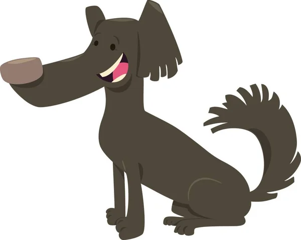 Cartoon Illustration Funny Comic Dog Animal Character — Stock Vector